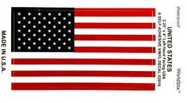 United States Vinyl Flag Decal - 2 3/8" x 4"