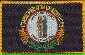 Photo of the Kentucky State Flag Patch