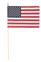 Twelve by Eighteen Inch Miniature United States Cotton Flags