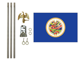 3'x5' OAS Polyester Flag with 6' Flagpole Kit