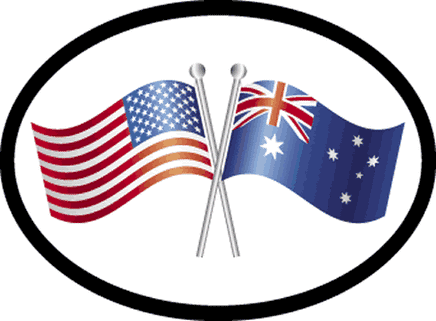 Australia Oval Friendship Decal