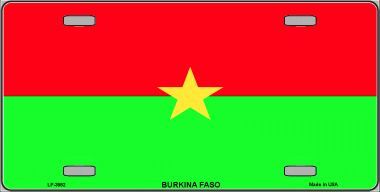 Burkina Faso Flag License Plate