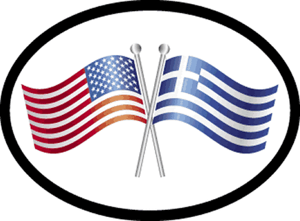 Greece Oval Friendship Decal