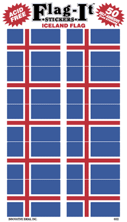 Iceland Flag-It Stickers - 50 per pack