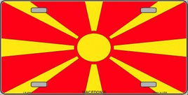 Macedonia Flag License Plate