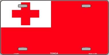 Tonga Flag License Plate