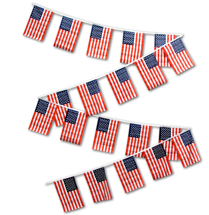 American Flag Streamers - 30'| World Flags Direct