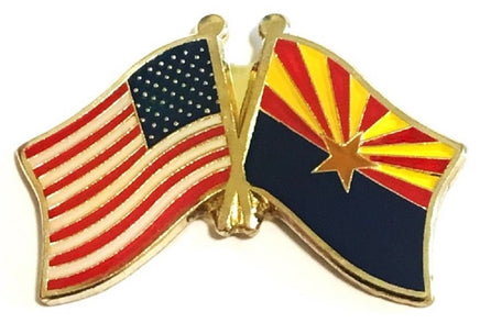 Arizona State Flag Lapel Pin Double