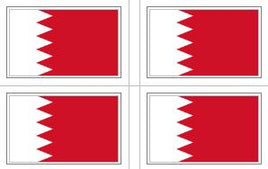 Bahrain Flag Sheet Stickers