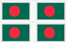 Bangladesh flag sheet stickers