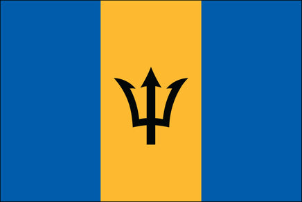 Barbados 3 feet by 5 feet Nylon Flag