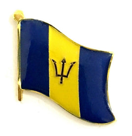 Barbados single flag pins