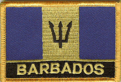 Barbados Flag Patch With Name