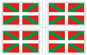 Basque Lands flag sheet stickers