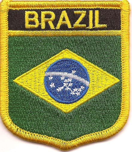 Brazil Flag Iron-on Patch Brazil Flag Patches Flag Iron-on 