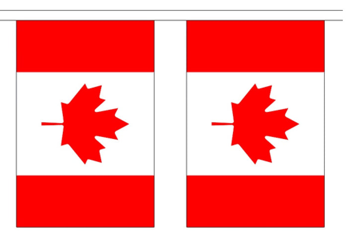 Canada String Flag Bunting| World Flags Direct