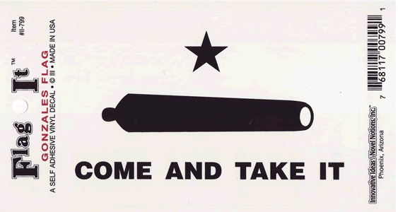 Come and Take It Flag Decal| World Flags Direct