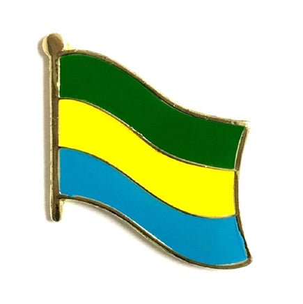 Gabon Flag Lapel Pins Single