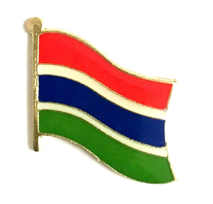 Gambia Flag Lapel Pins Single