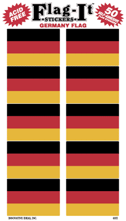 Germany Flag-It Stickers - 50 per pack