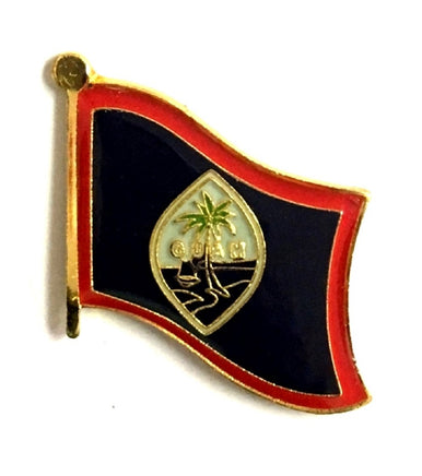 single Guam flag pin