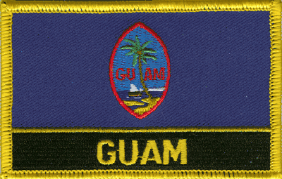 Guam Flag Patch With Name