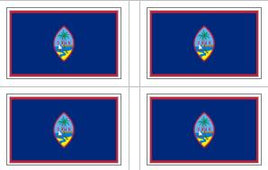 Guam Flag Sheet Stickers