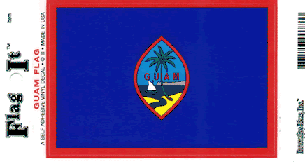 Guam Vinyl Flag Decal