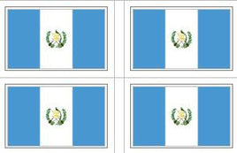 Guatemala flag sheet stickers