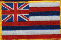 Hawaii State Flag Patch Rectangle