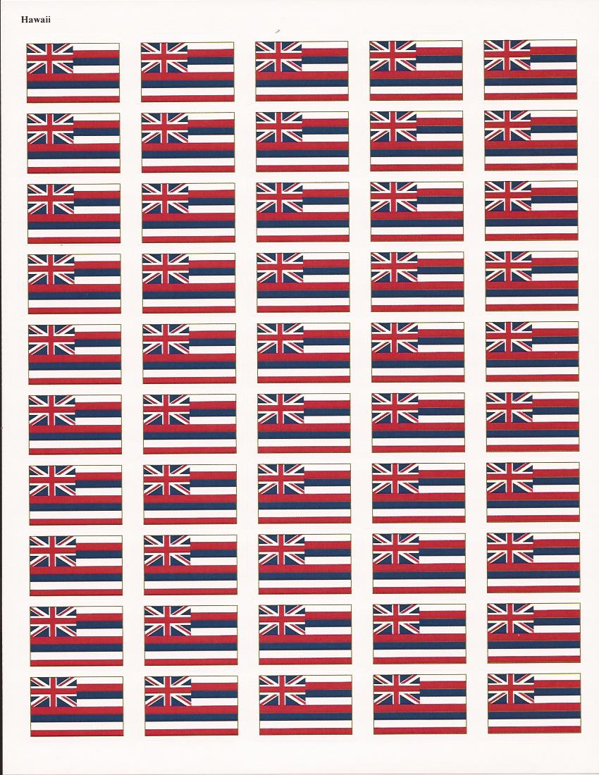 State flag stickers, Hawaii State flag stickers, state stickers| World ...