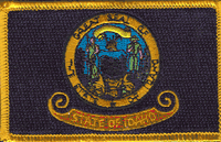 Idaho State Flag Patch Rectangle