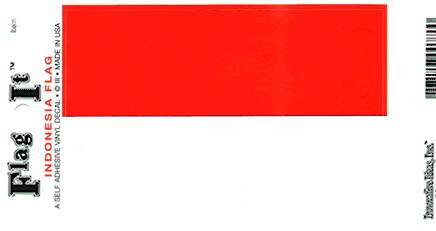 Indonesian Vinyl Flag Decal