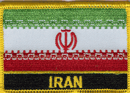 Iran Flag Patch With Name