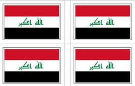 Iraq flag sheet stickers