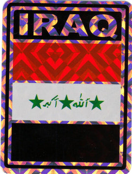 Iraq Reflective Decal