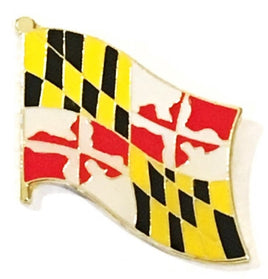 Maryland State Flag Lapel Pin Single