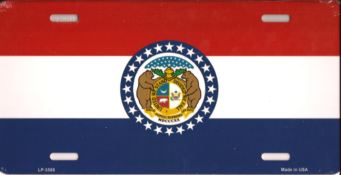 Flag license plates, Missouri flag license plate $6.95 - state flag ...