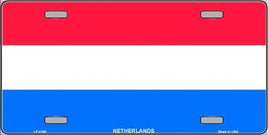 Netherlands Flag License Plate