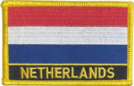 Netherlands Flag Patch With Name