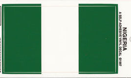 Nigerian Vinyl Flag Patch