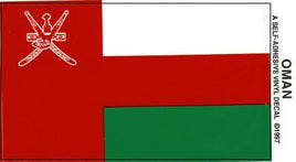 Oman Vinyl Flag Decal