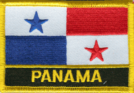 Panama Flag Patch With Name