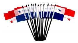 Panama Polyester Miniature Flags 12 Pack