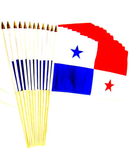 12 Panama Polyester Stick Flag 12"x18" 