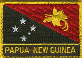 Papua New Guinea Flag Patch With Name