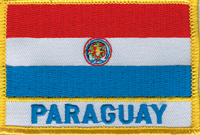 Paraguay Flag Patch With Name