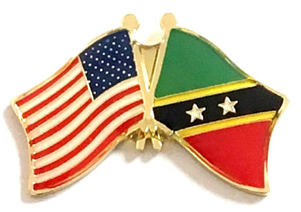 St. Kitts & Nevis Friendship Flag Lapel Pins