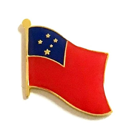 Western Samoa Flag Lapel Pins Single