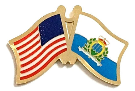 San Marino (with seal) Friendship Flag Lapel Pins